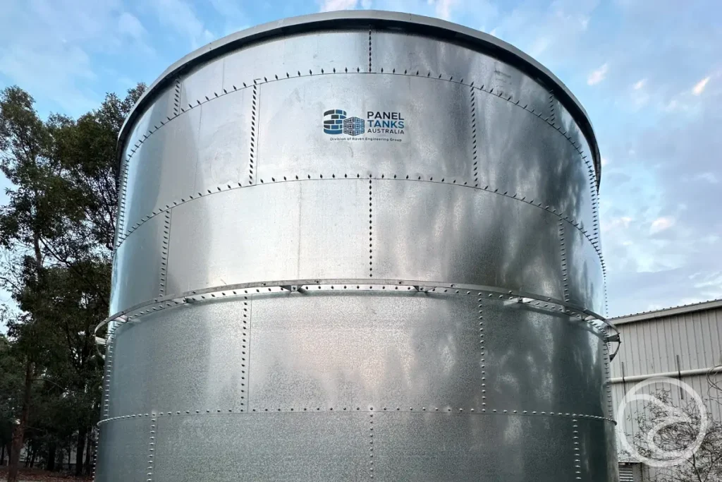 Industrial hot dipped galvanized steel tanks in Australia