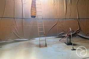 External inspection of fire water tank for compliance