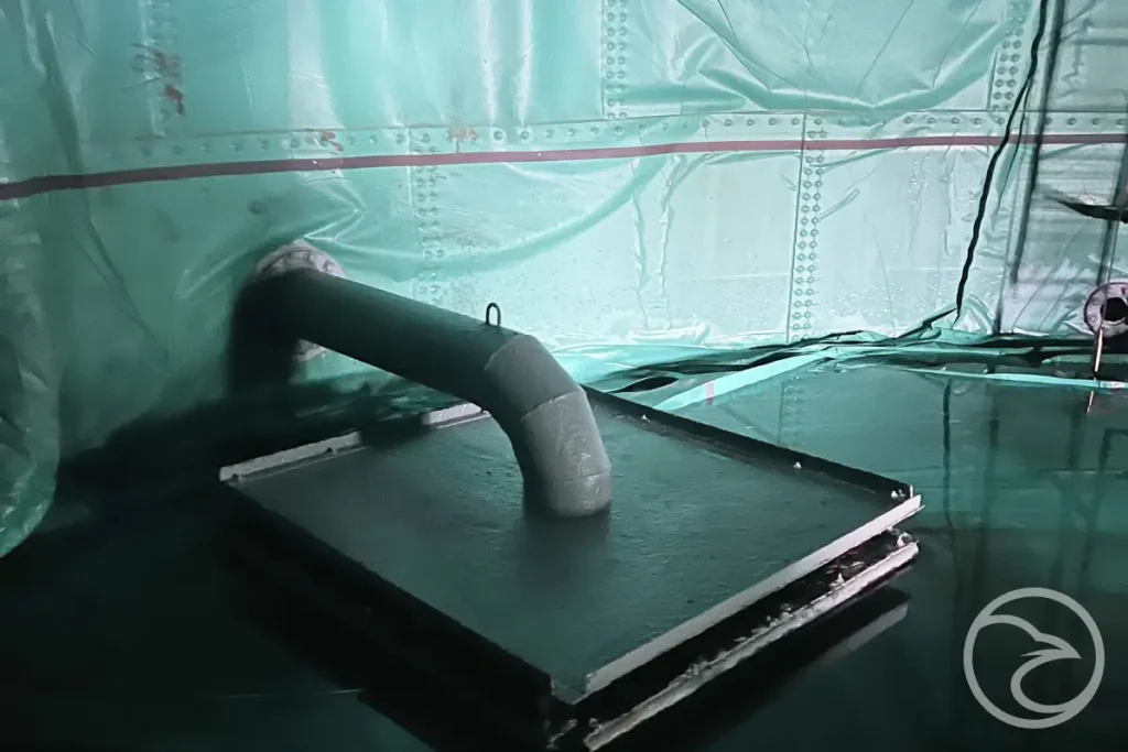 lining deterioration in fire protection water tank