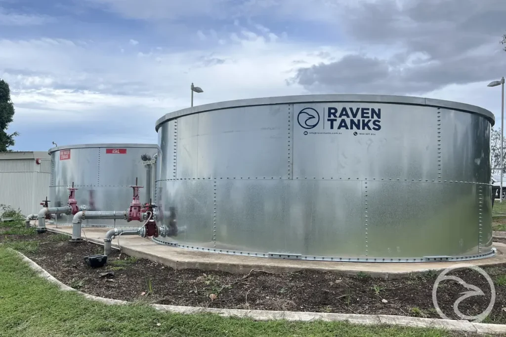 corrosion protection on galvanised steel tank