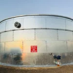 galvanised coating forming on steel surface